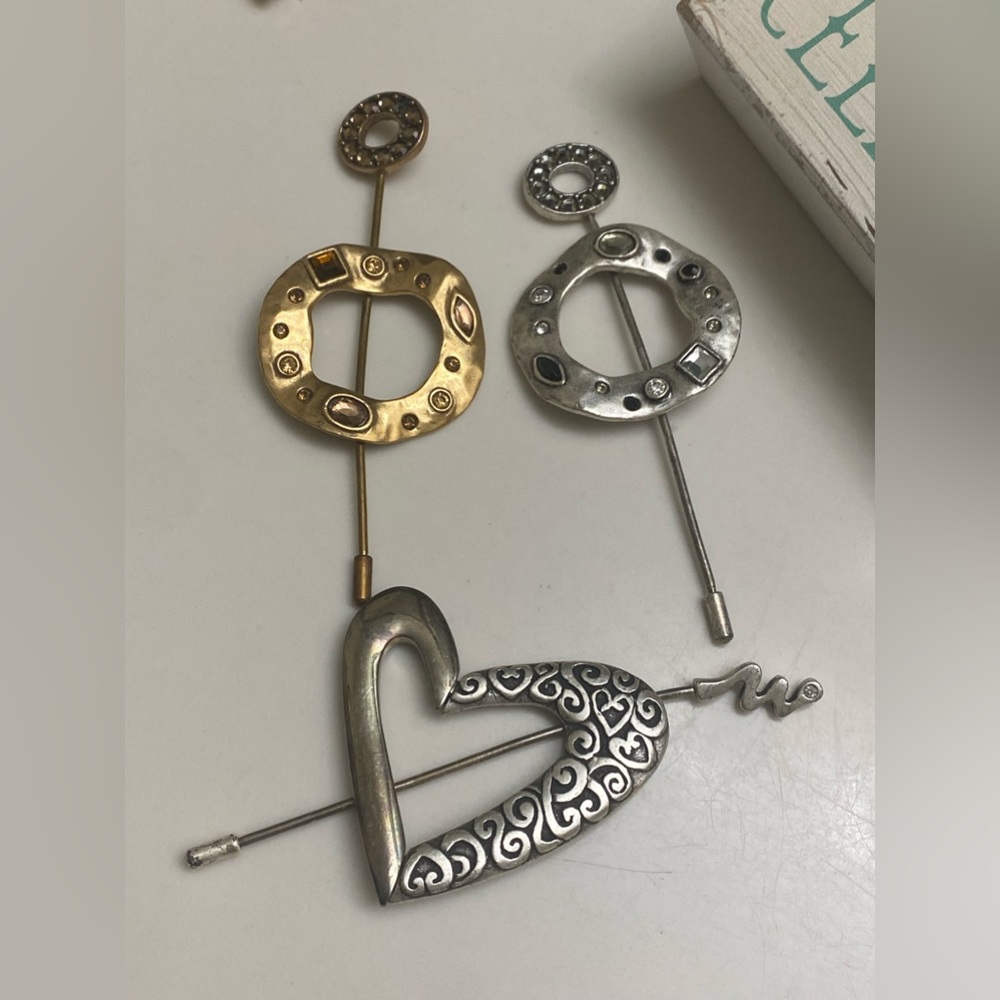 Vintage Chico’s Scarf & Hat Pins, One Set